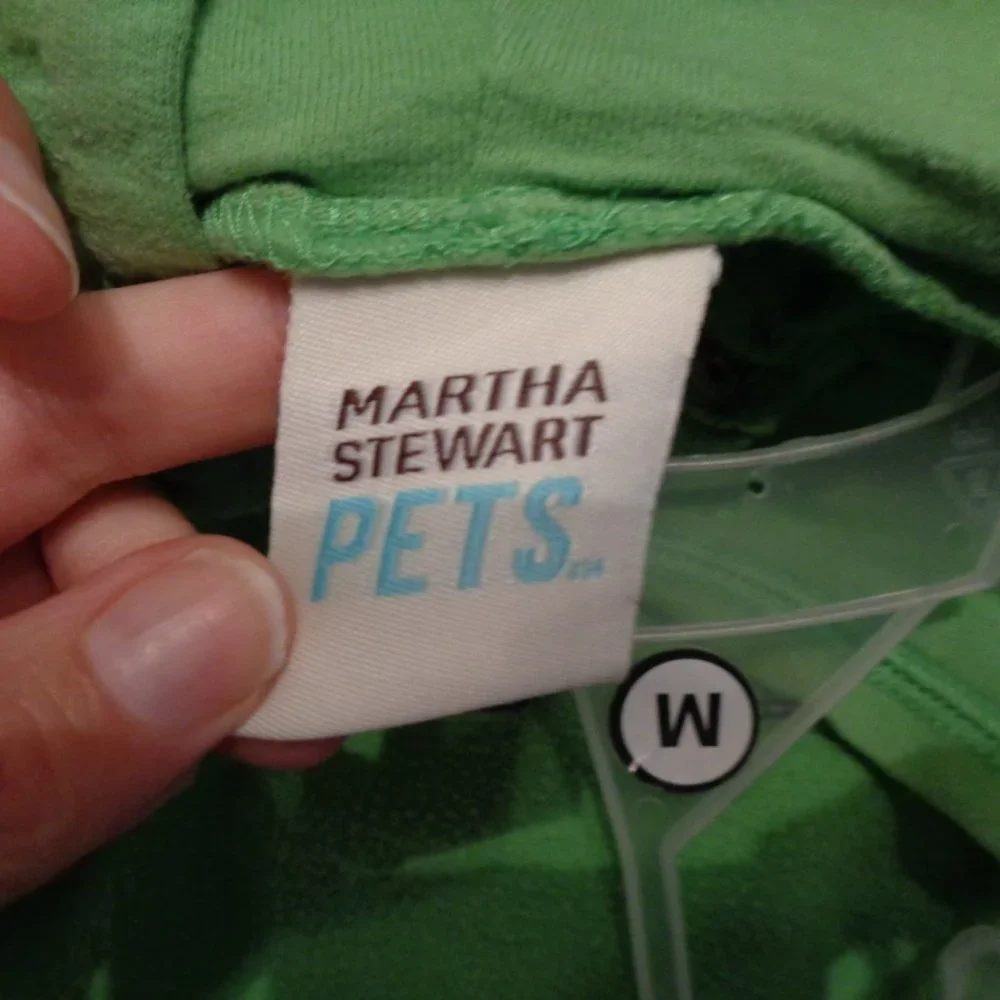 Martha Stewart Pets Green #1 Dog Hoodie Size Medium